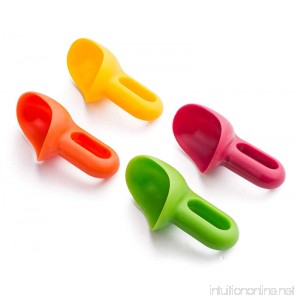 Ice Cream Scoops Set by Lemonade: Premium 4-Pack Colorful Children Ice Cream Scoopers| 100% BPA-Free Dishwasher-Safe Plastic Ice Cream Spoons| Cute Fun Spoons On The Go for Adults & Kids| Top Par - B0785NZ94R